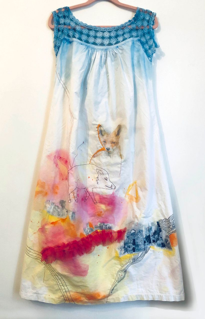 My project in Textile Printing Techniques for Beginners course 2