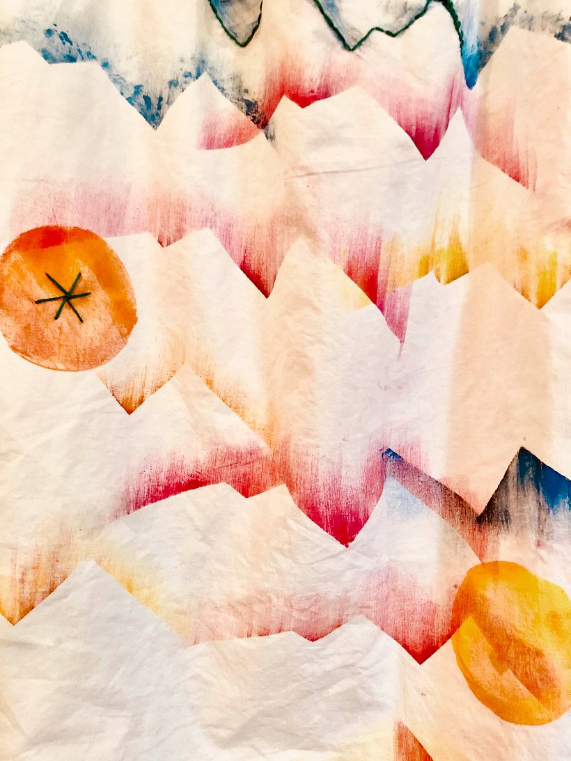My project in Textile Printing Techniques for Beginners course 3