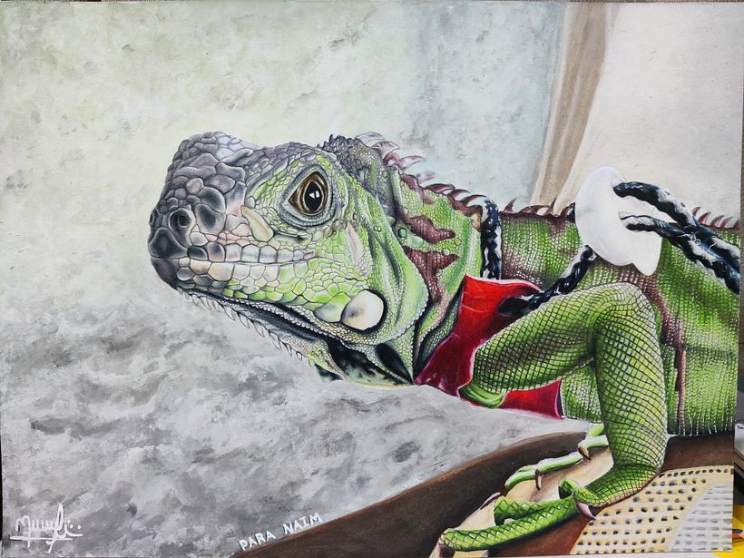 Dibujo de la iguana de mi amigo
