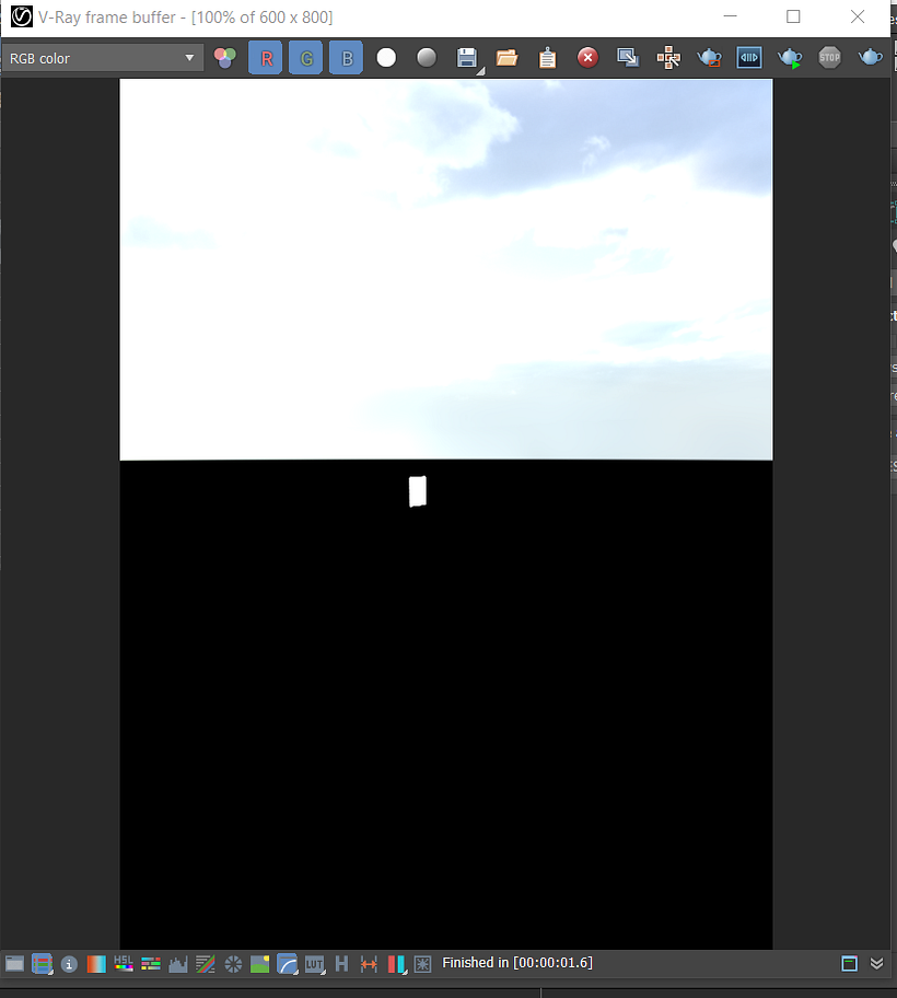 Así es como sale el render