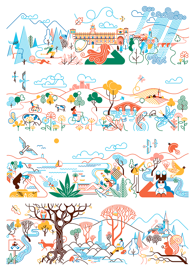 Paradores de Turismo de España - Calendario 2021 - Diseño