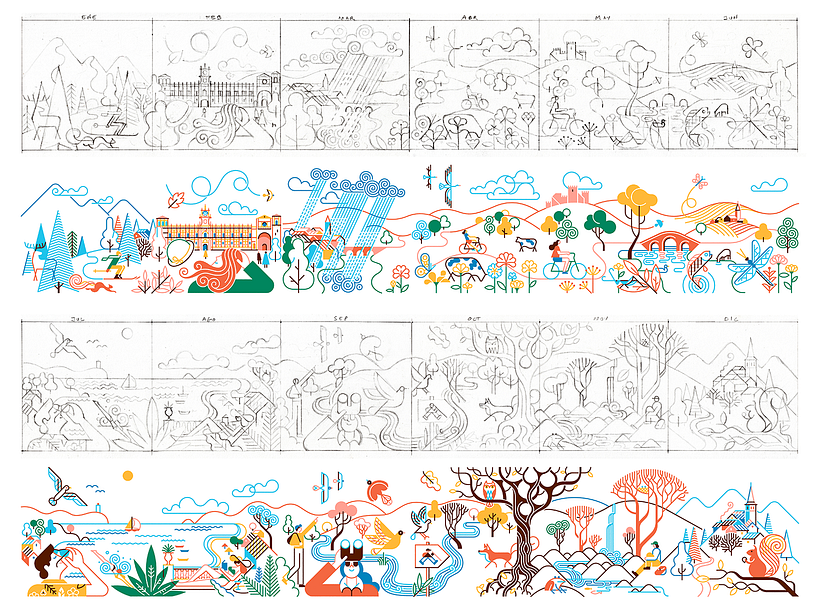 Paradores de Turismo de España - Calendario 2021 - Diseño