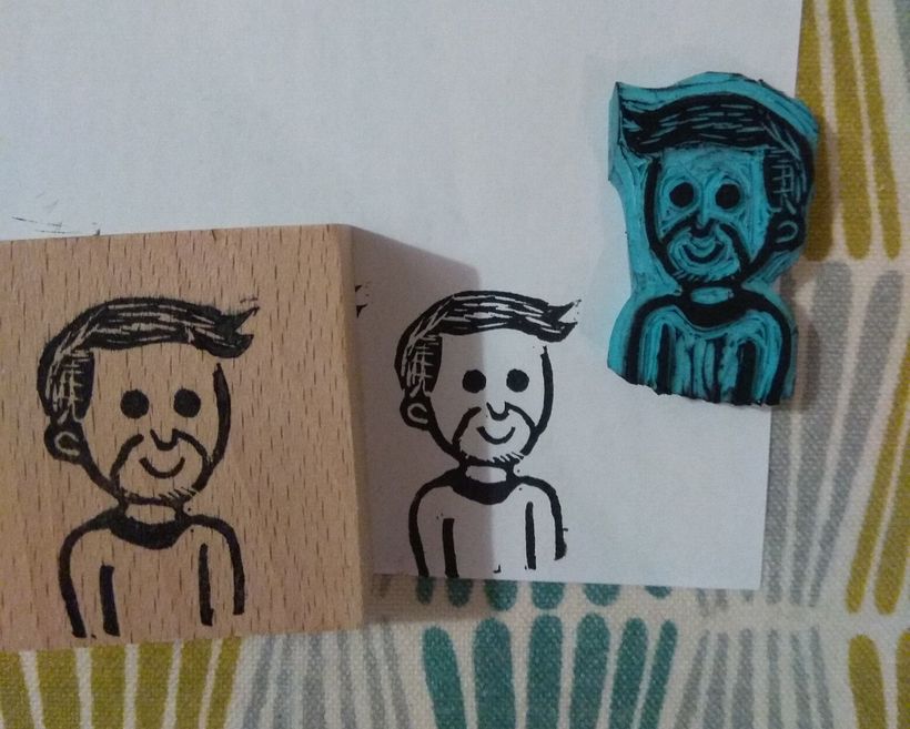 Mi Proyecto del curso: Carvado de sellos y técnicas de estampación 2