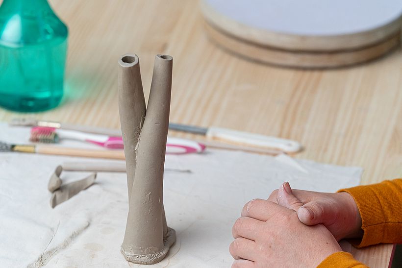 Creation of the vase. Sandra Apperloo.