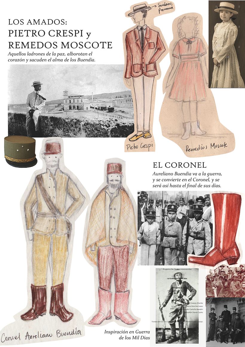 CIEN AÑOS DE SOLEDAD, Proyecto diseño de vestuario para cine y televisión 9