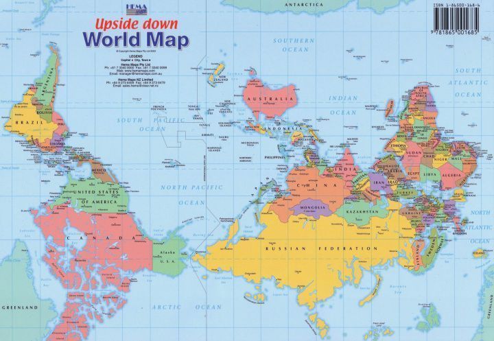“Bocabajo”, el mapa australiano