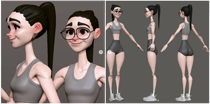 Todo comenzó con un blocking en zbrush sobre el que se fue iterando varias veces para conseguir el appeal deseado.