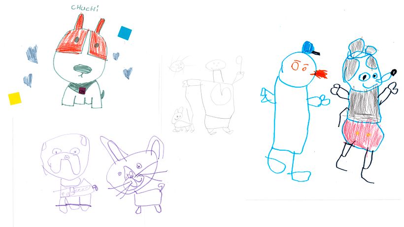 Busco dibujos hechos por niñas y niños 0