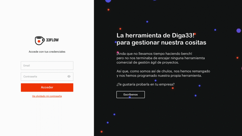 Diga33!! sabe que el usuario está al centro del diseño.