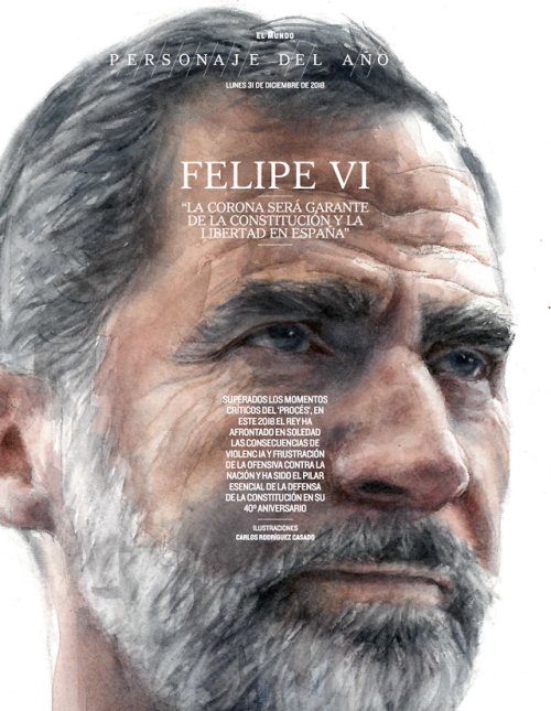 Capa com o Rei Felipe VI, de Carlos Rodríguez Casado