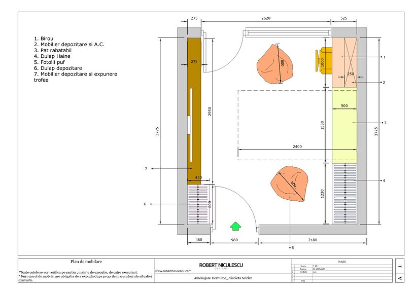 Furniture layout