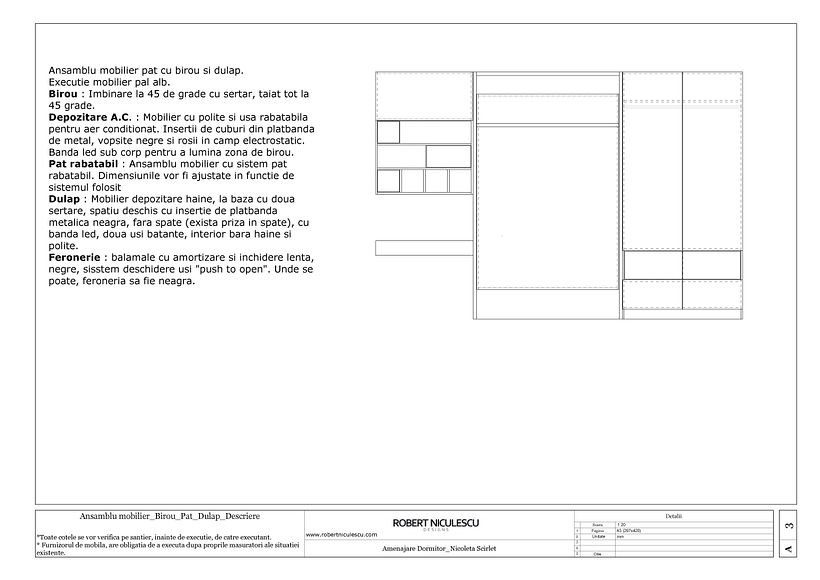 Tehnical furniture drawings