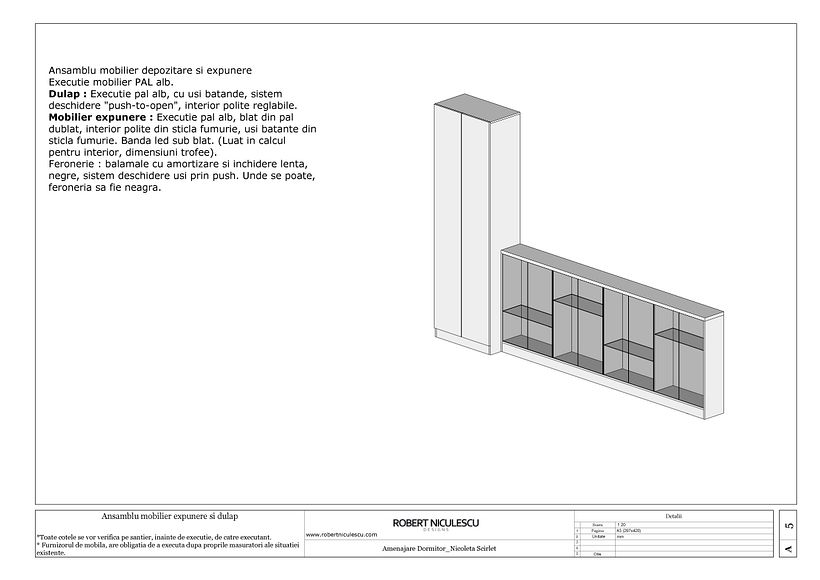 Tehnical furniture drawings