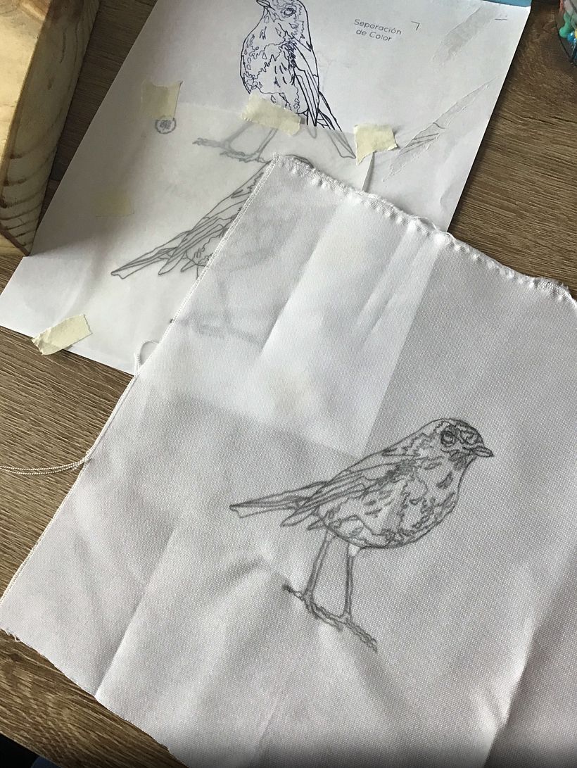Mi Proyecto del curso: Pintar con hilo: técnicas de ilustración textil 1