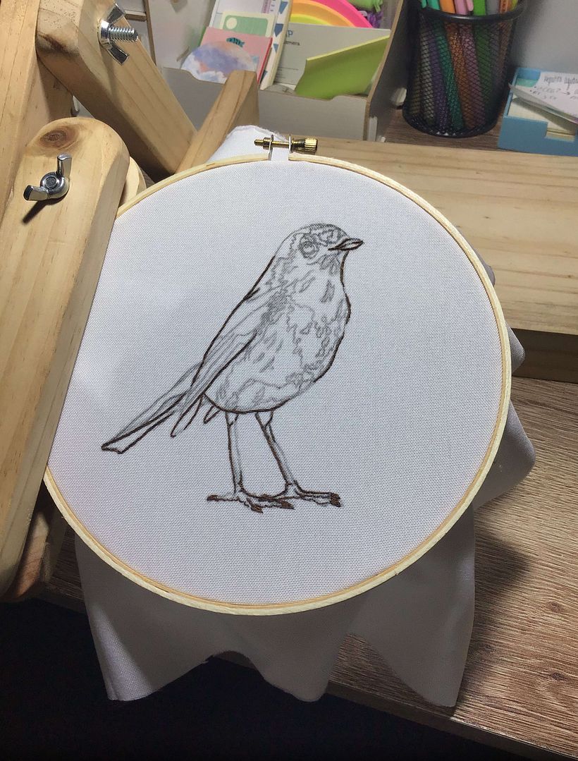 Mi Proyecto del curso: Pintar con hilo: técnicas de ilustración textil 2