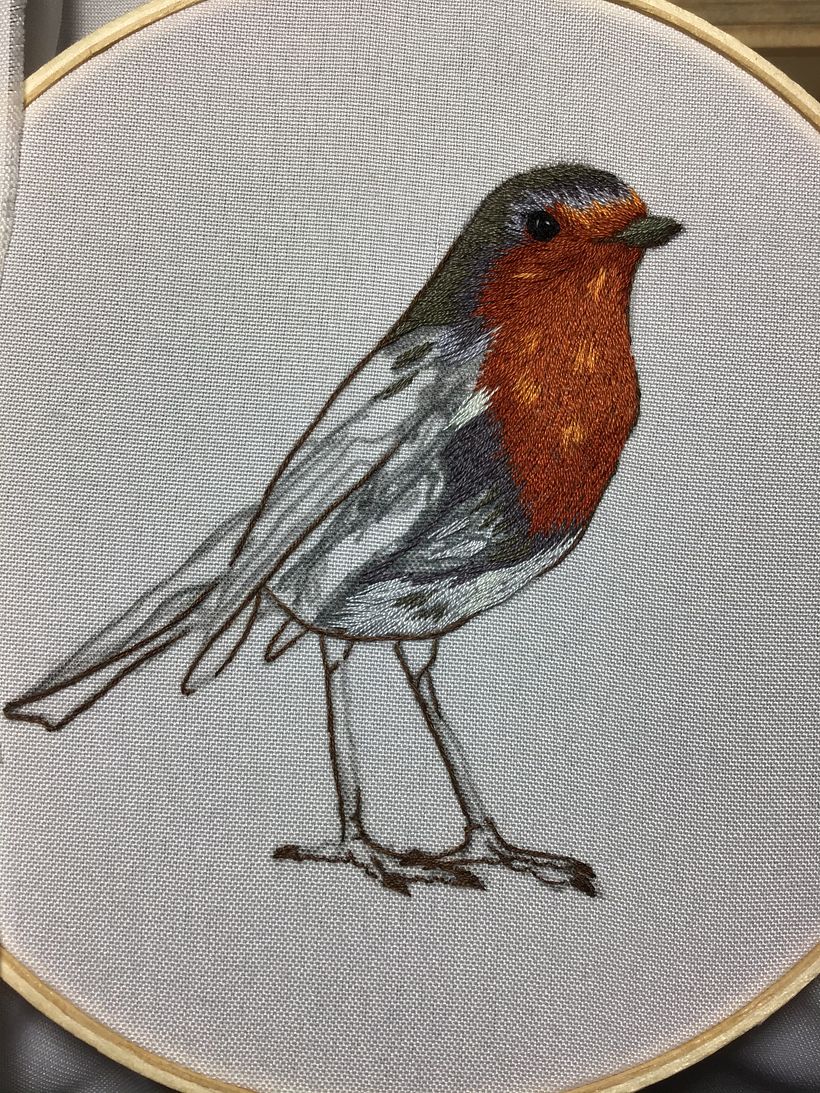Mi Proyecto del curso: Pintar con hilo: técnicas de ilustración textil 4