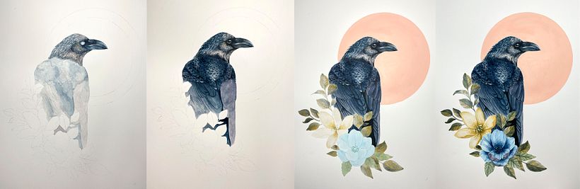 Mi Proyecto del curso: Ilustración naturalista de aves con acuarela 4