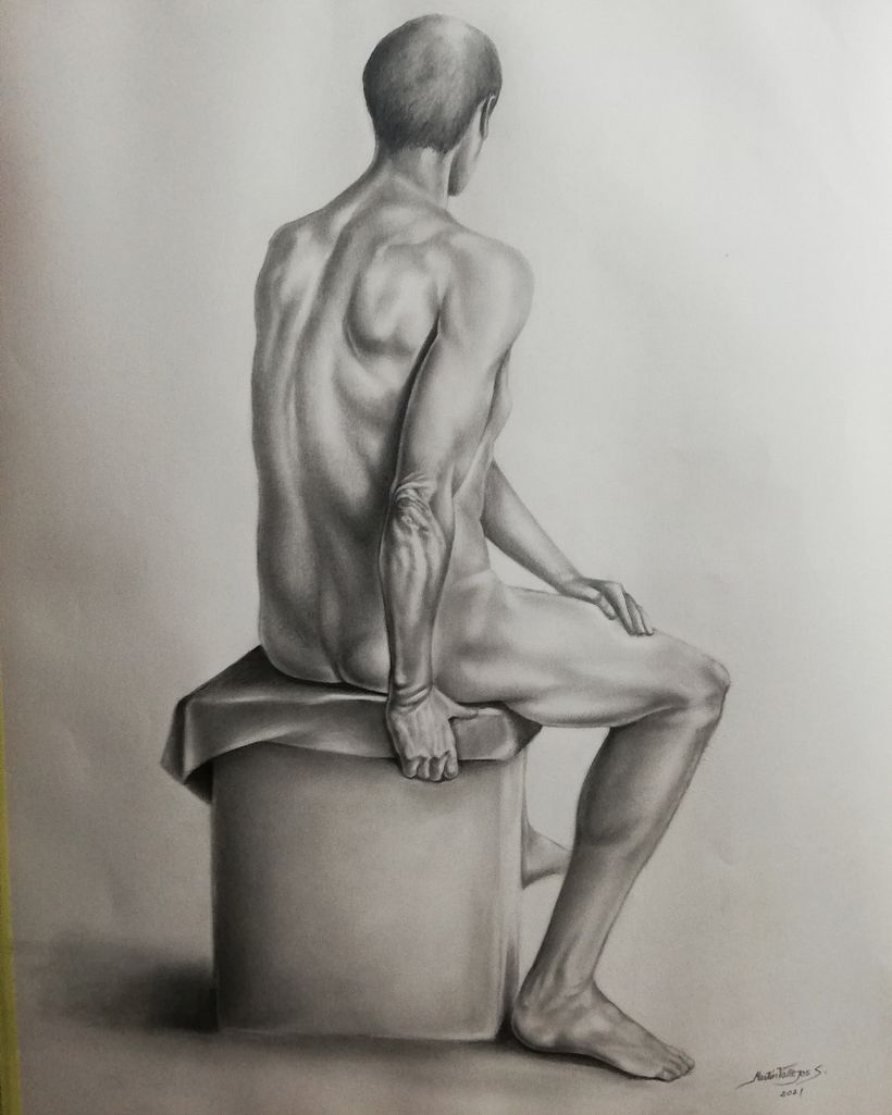 Descanso, dibujo de anatomía artística 1