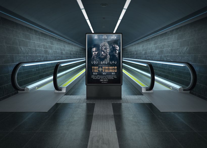 THE VIKINGS MOVIE POSTER KEY-ART CONCEPT - Fotoğraf Post Prodüksiyon