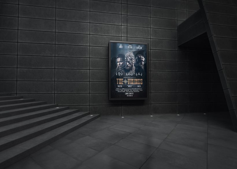 THE VIKINGS MOVIE POSTER KEY-ART CONCEPT - Fotoğraf Post Prodüksiyon