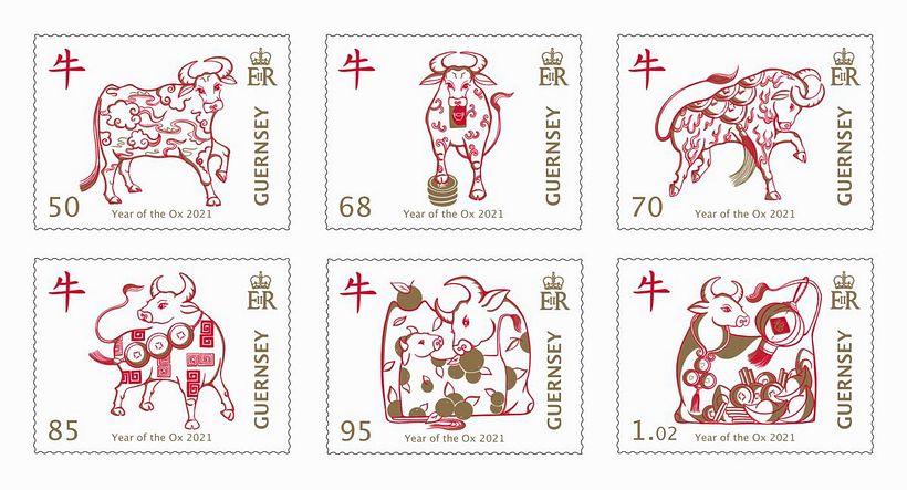 Lau utilizó elementos simbólicos del Feng Shui para ilustrar los sellos.
