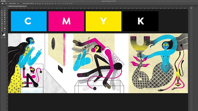 The CMYK color model