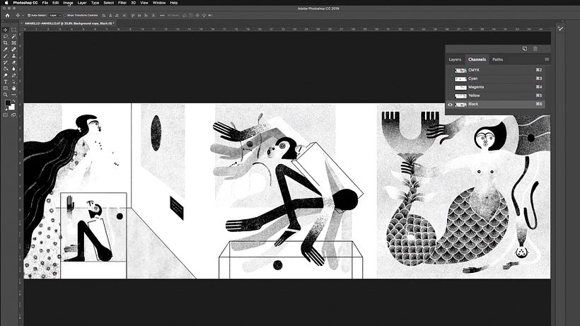 Each file is now in grayscale.
