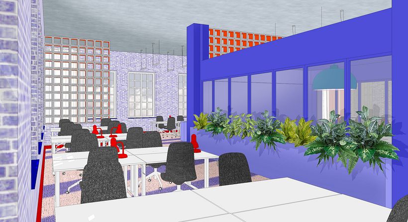  Applying Creativity - Red Blue Office - Arquitectura