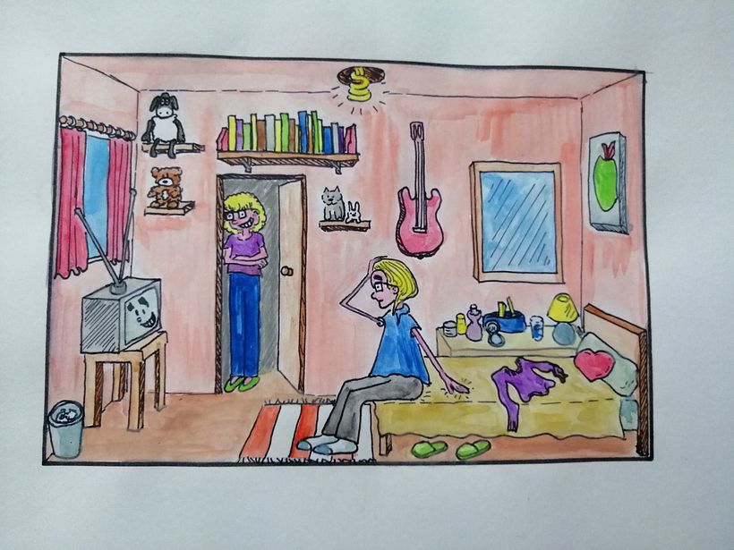 Inside a bedroom