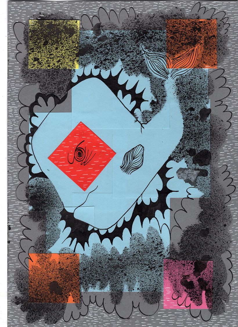 La ballena que imaginan los yacarés aterrados.