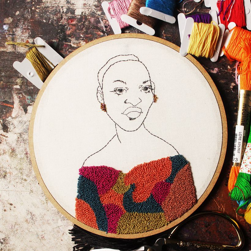 Retrato bordado 0
