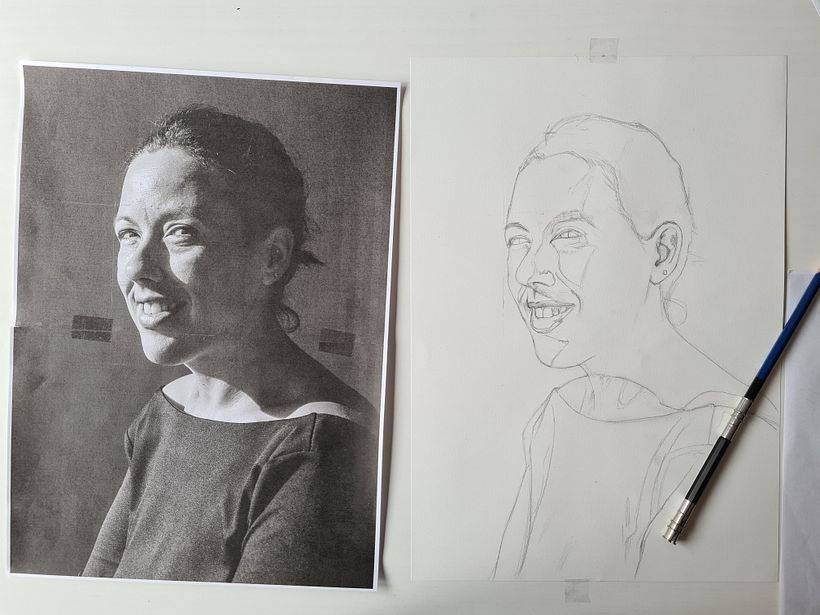 Mi Proyecto del curso: Retrato realista con lápiz de grafito 4
