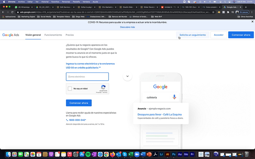 My project in Google Ads and Facebook Ads from Scratch course 5