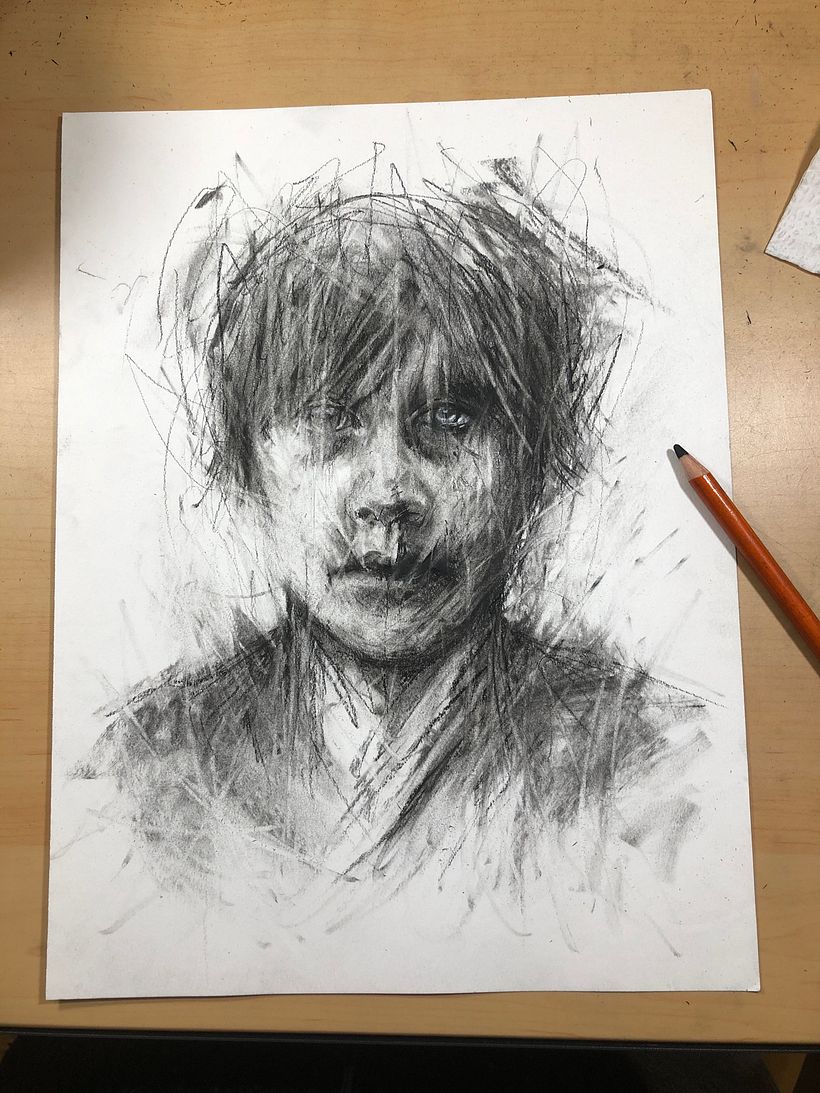 Charcoal Drawing Album Cover 0
