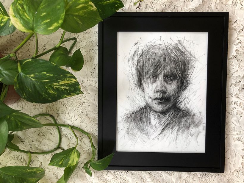 Charcoal Drawing Album Cover 3