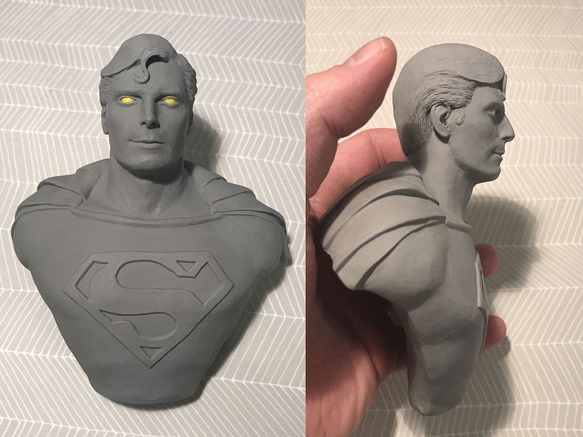 Y tras los últimos retoques y suavizados ya tenemos la figura lista para cocer.