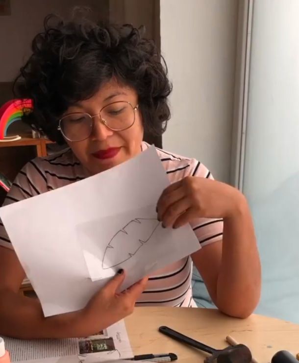 Figura simples no papel. Fábrica de Texturas