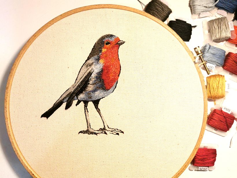 My project in Painting with Thread: Textile Illustration Techniques course -1