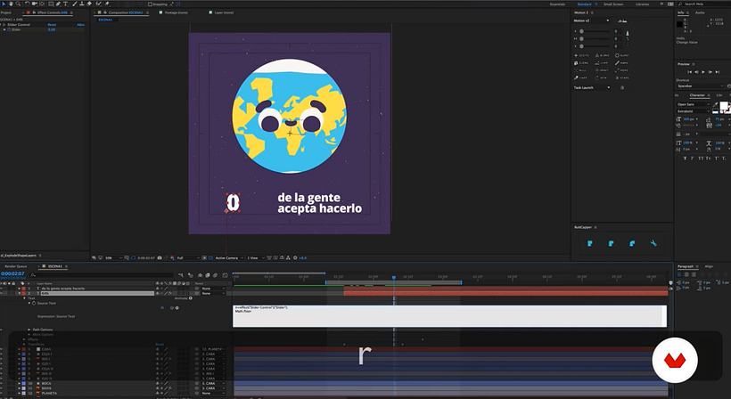 Yimbo Escárrega imparte el curso Animación exprés para redes sociales con After Effects.