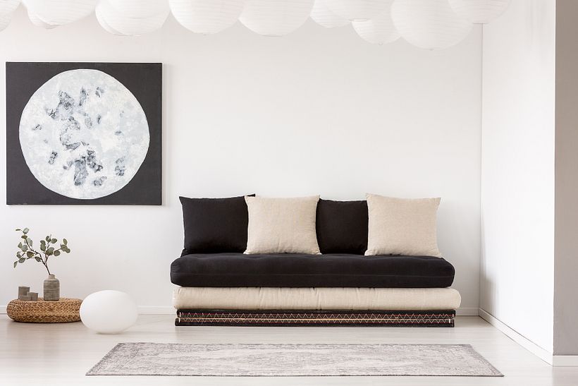Estilo de interiores japandi.