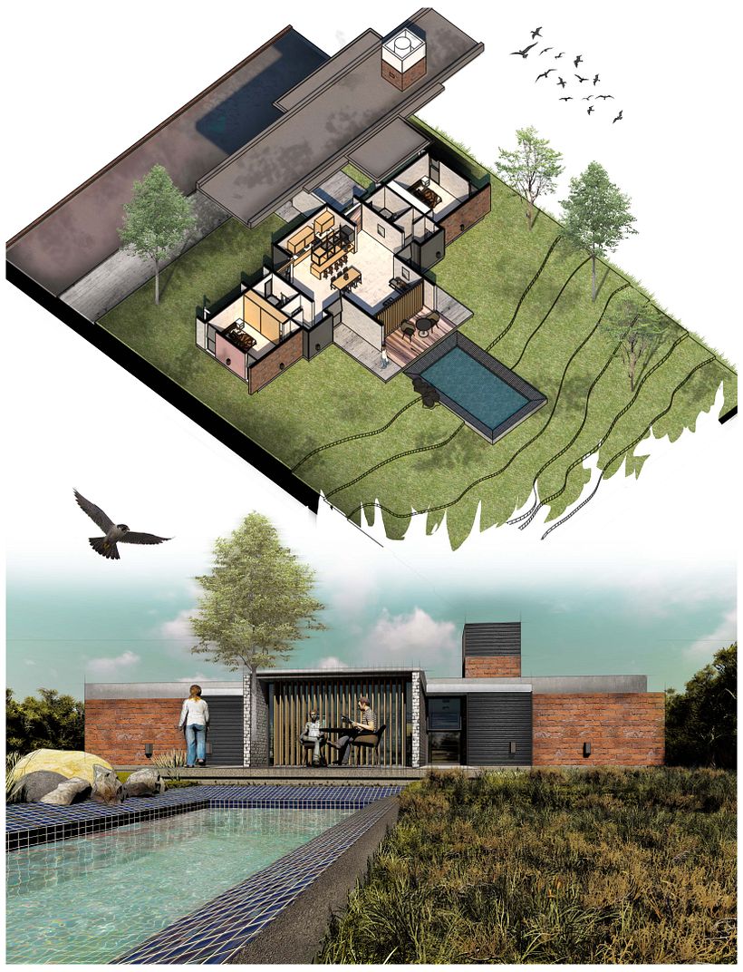 My project in Digital Illustration of Architectural Projects course -1