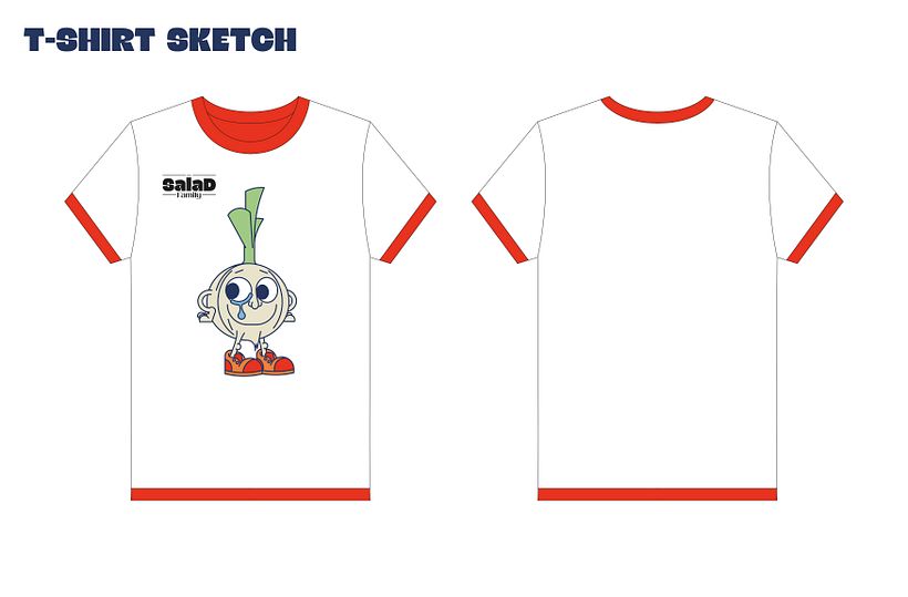 T-Shirt-Skizze
