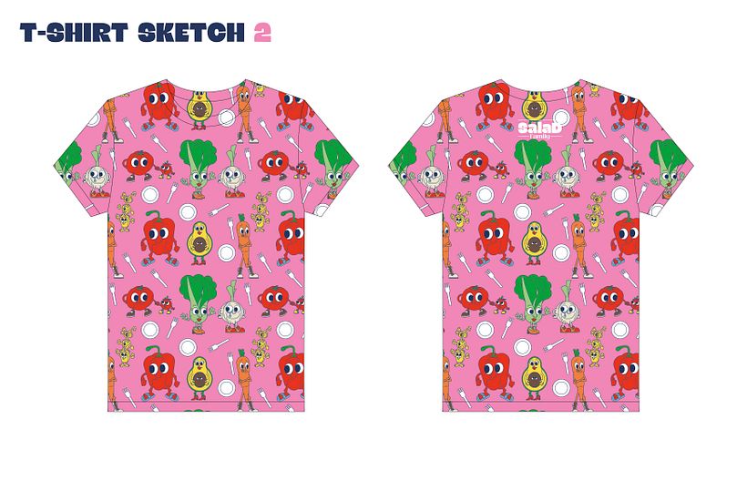 T-Shirt-Skizze