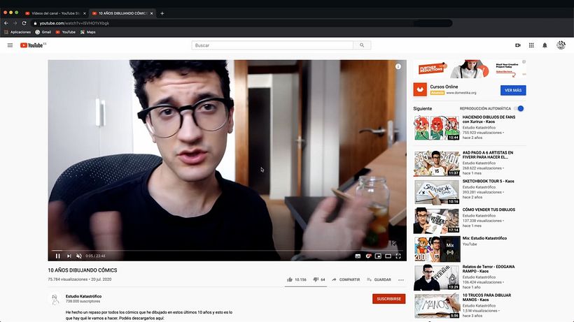 Kaos nos enseña el paso a paso para comenzar en YouTube.