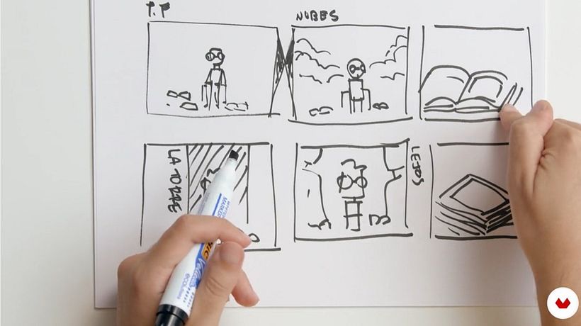 Kaos nos muestra la importancia de crear un guión gráfico.