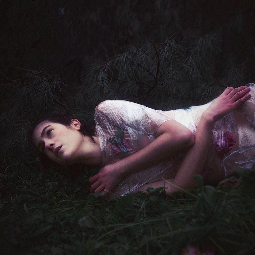 Otra fotografía de Lara de la misma sesión, tomada por Irene Cruz.
