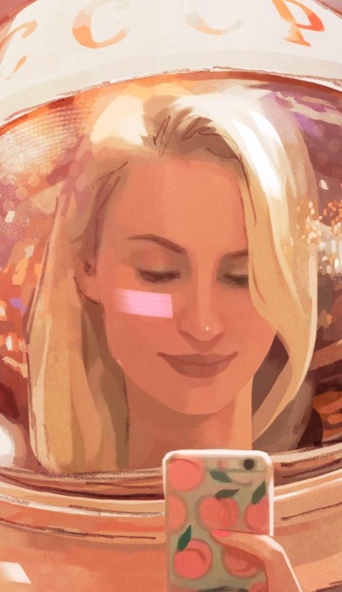 SPUTNIK SELFIE - Digital Drawing