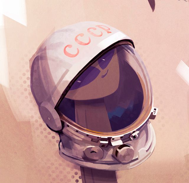 SPUTNIK SELFIE - Digital Drawing