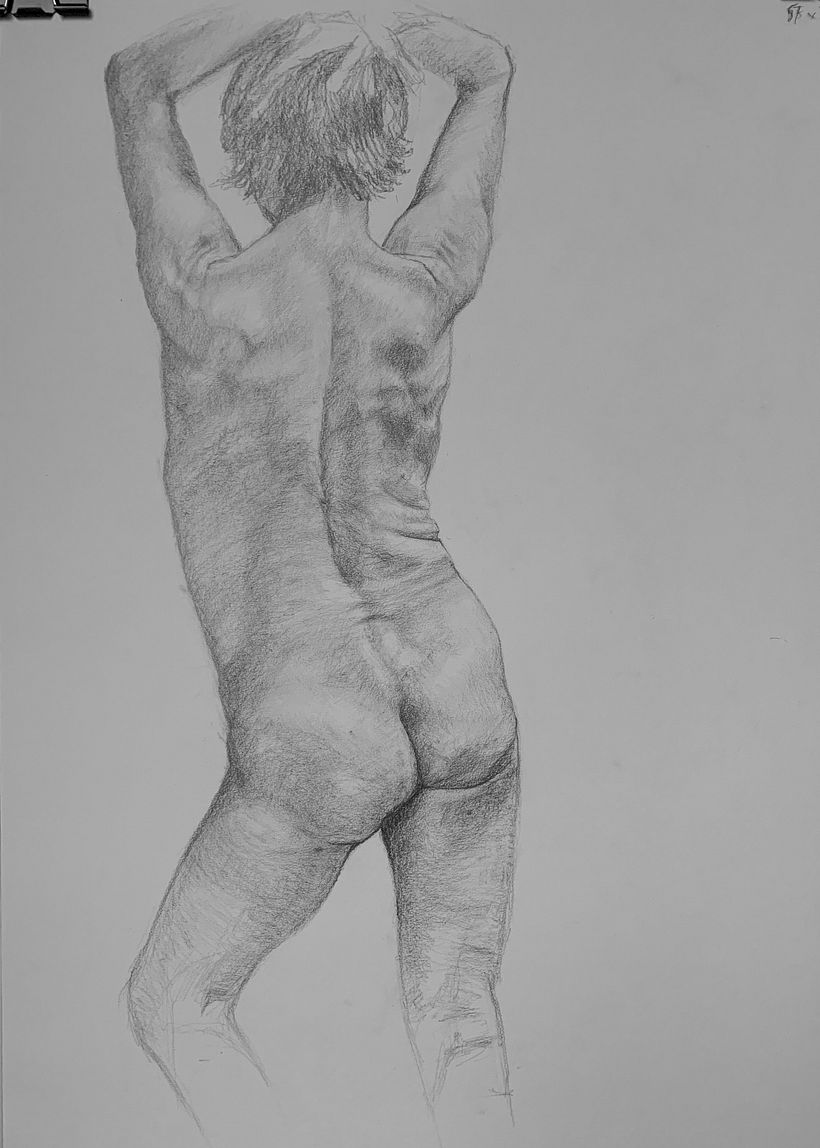 Final step, arms and legs let as sketching