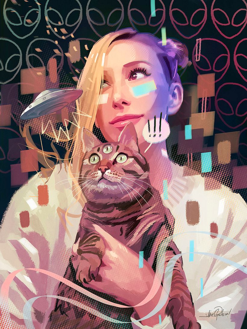 ONLY CATS CAN SEE LITTLE UFOS -1